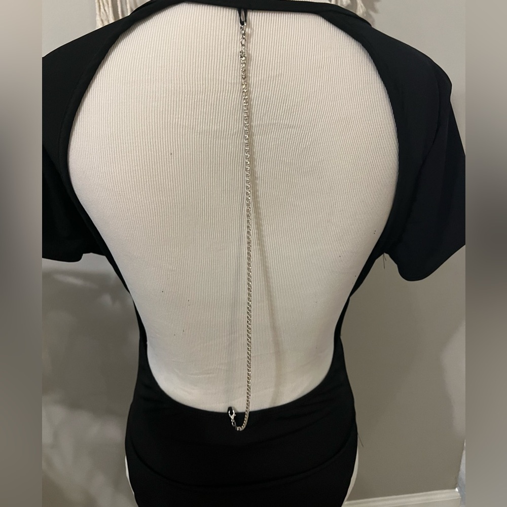 Diamond Baby Backless Bodysuit 🖤🤍